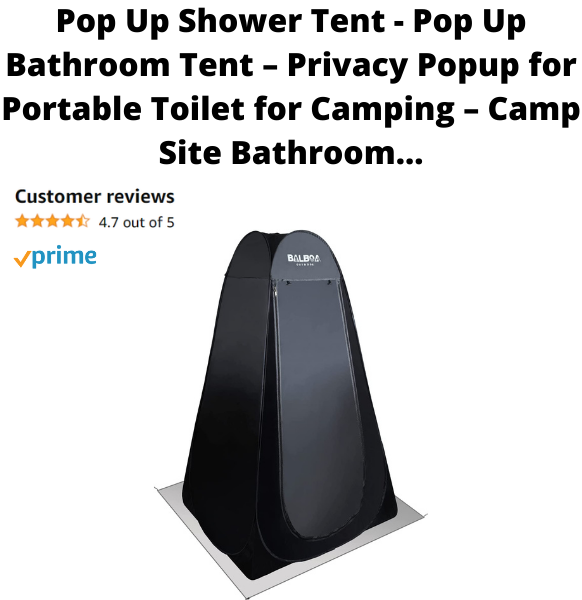 pop up shower tent for camping