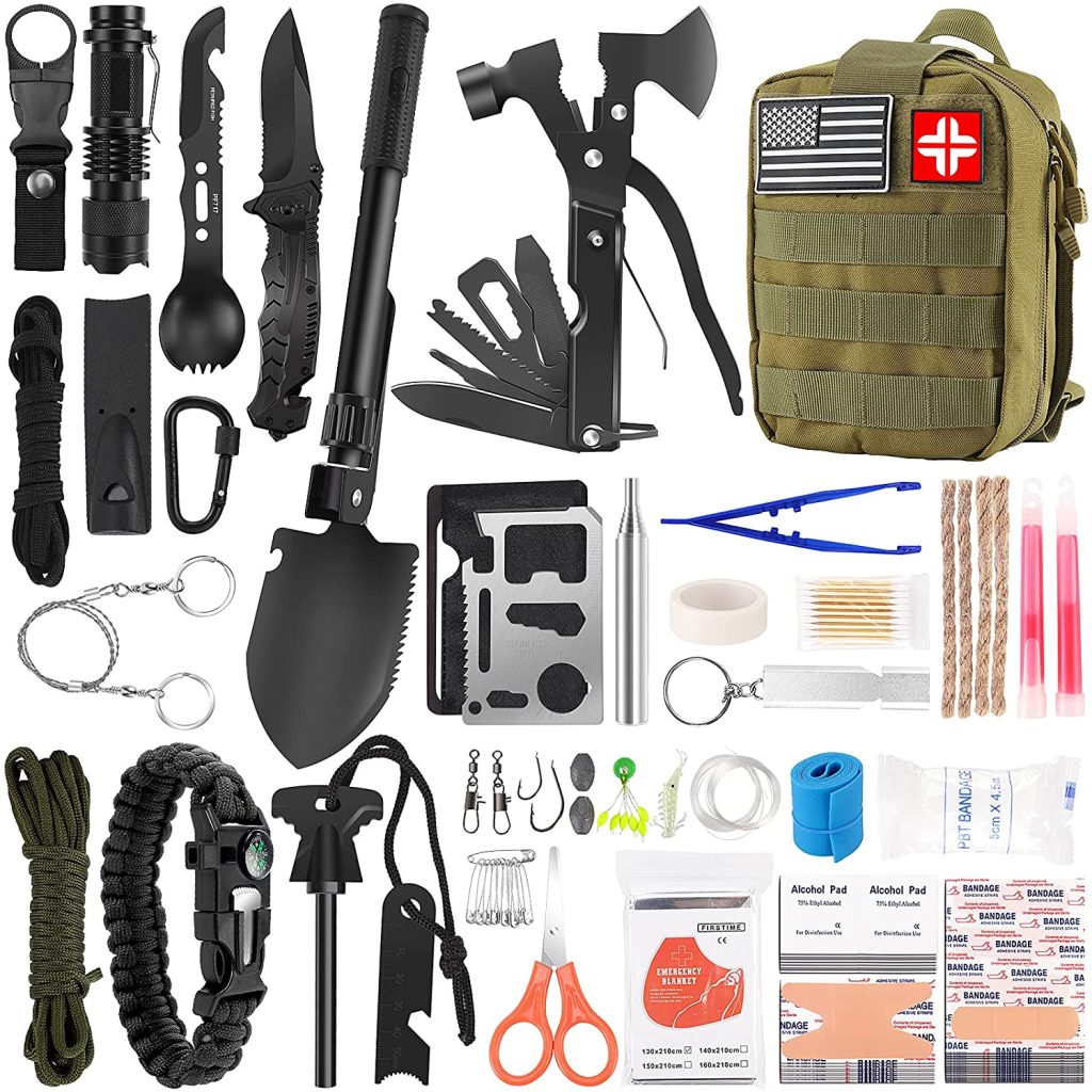 Professional Survival Gear and Equipment with Molle Pouch