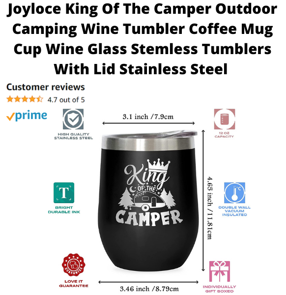 camping coffee wine mug tumbler