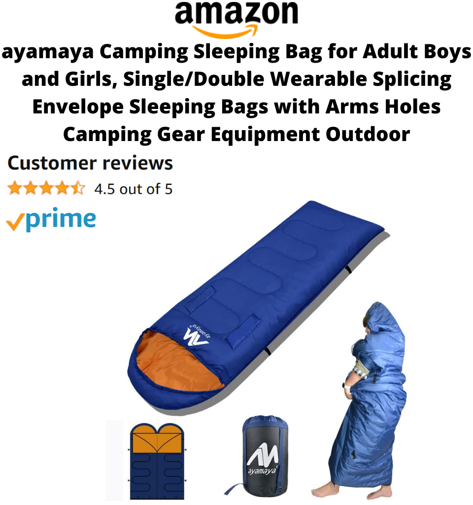 winter camping sleeping bag for boys and girls