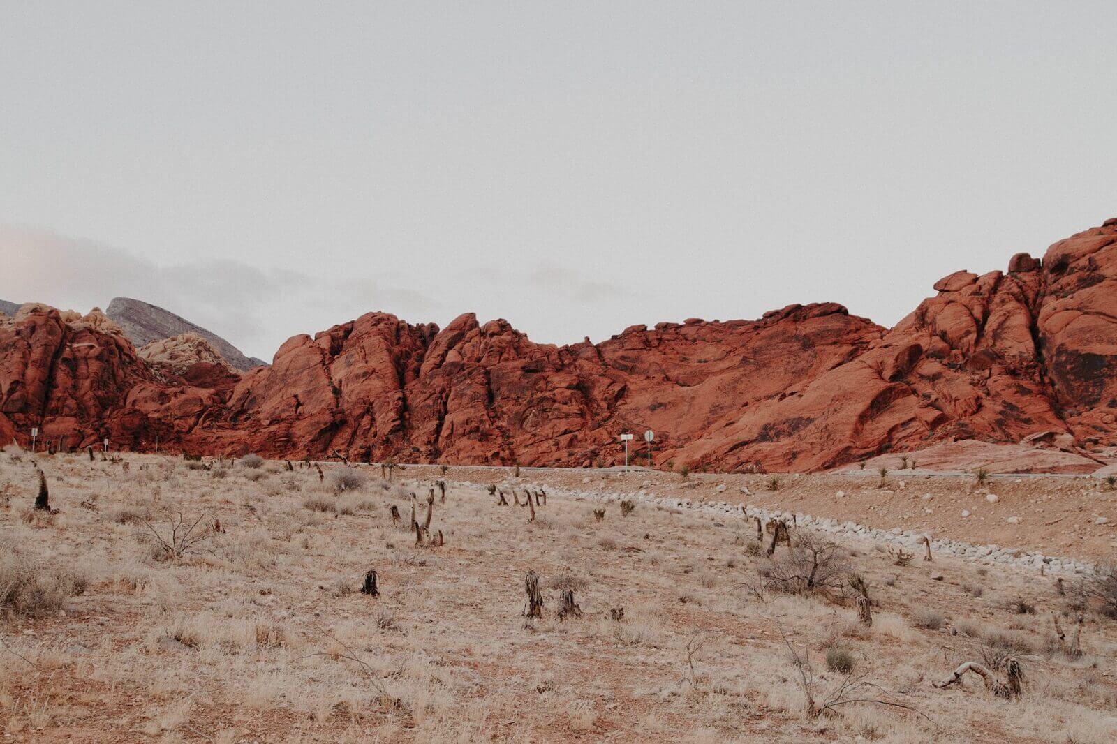 a scenery of trail in red rock
